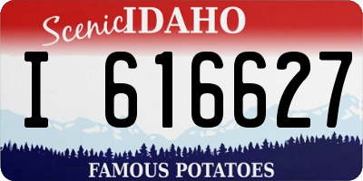 ID license plate I616627