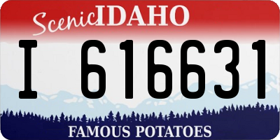 ID license plate I616631