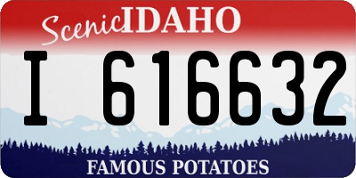 ID license plate I616632