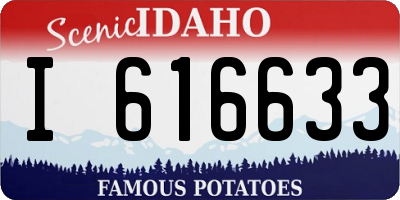 ID license plate I616633