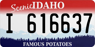 ID license plate I616637