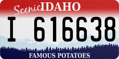 ID license plate I616638