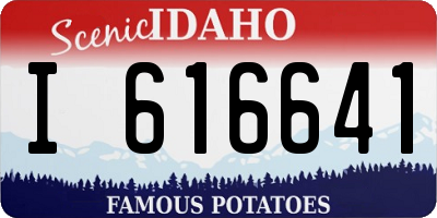 ID license plate I616641