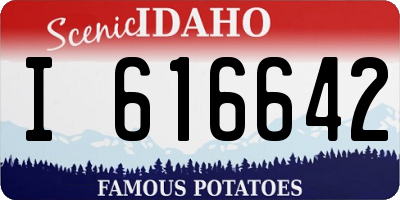 ID license plate I616642