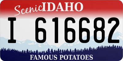 ID license plate I616682