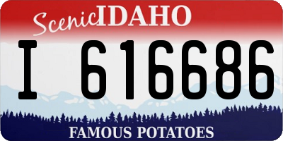 ID license plate I616686