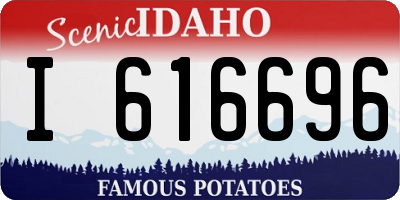 ID license plate I616696
