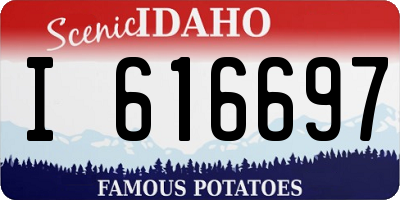 ID license plate I616697