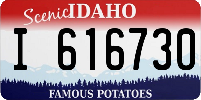 ID license plate I616730