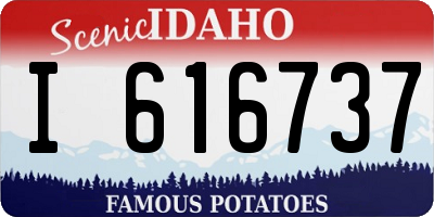 ID license plate I616737