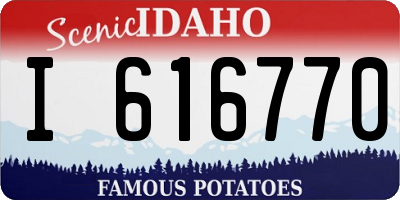 ID license plate I616770