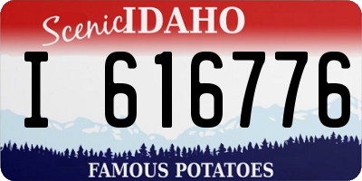 ID license plate I616776