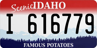 ID license plate I616779