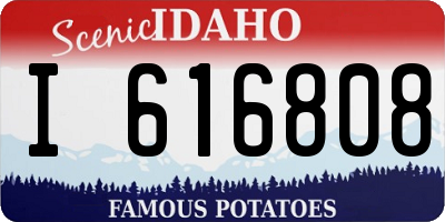 ID license plate I616808