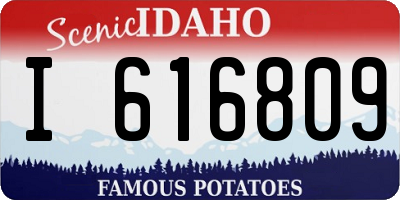 ID license plate I616809