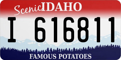 ID license plate I616811