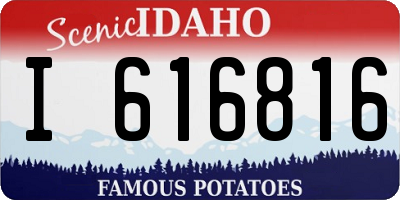 ID license plate I616816