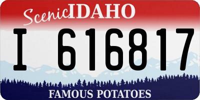 ID license plate I616817