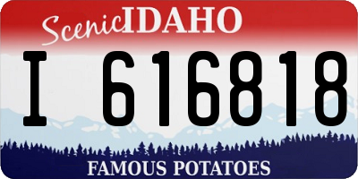 ID license plate I616818