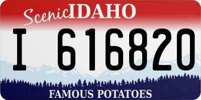 ID license plate I616820