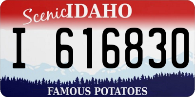 ID license plate I616830