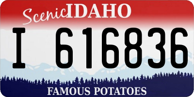 ID license plate I616836