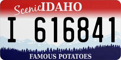 ID license plate I616841