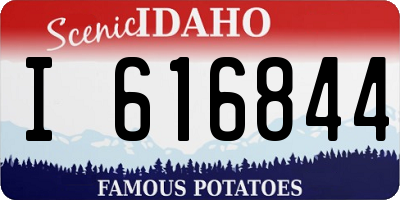 ID license plate I616844