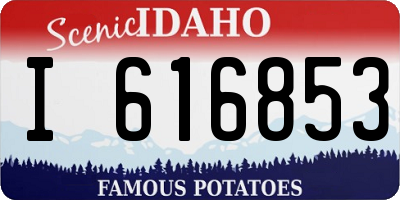 ID license plate I616853