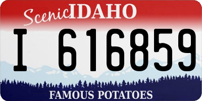 ID license plate I616859