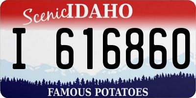 ID license plate I616860