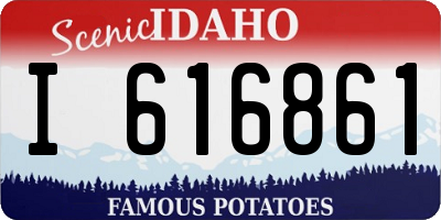 ID license plate I616861