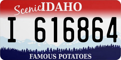 ID license plate I616864