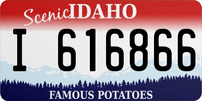 ID license plate I616866