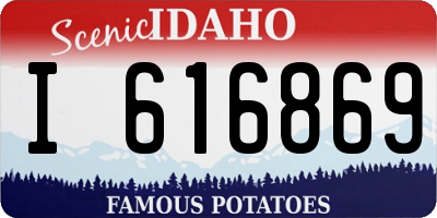 ID license plate I616869
