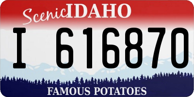 ID license plate I616870