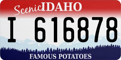 ID license plate I616878