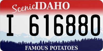 ID license plate I616880