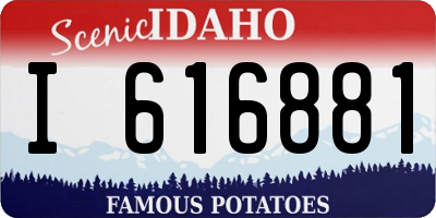 ID license plate I616881