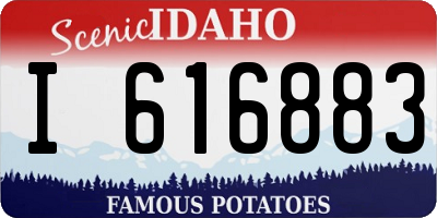 ID license plate I616883