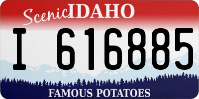 ID license plate I616885