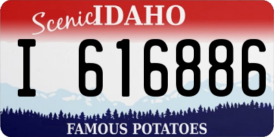ID license plate I616886