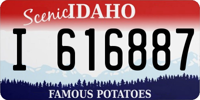 ID license plate I616887