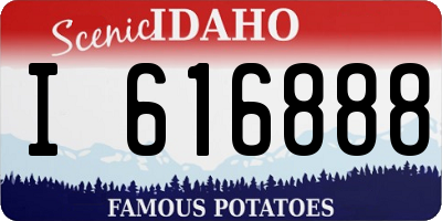 ID license plate I616888