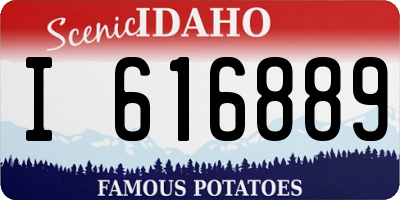 ID license plate I616889