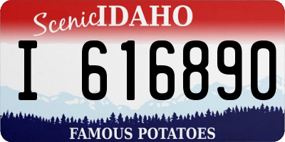 ID license plate I616890