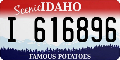 ID license plate I616896
