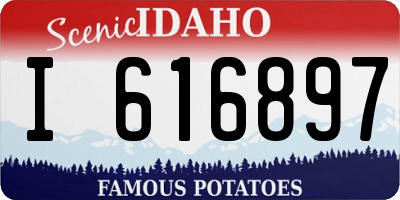 ID license plate I616897