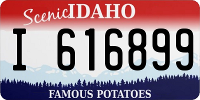ID license plate I616899