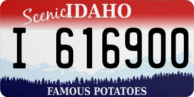 ID license plate I616900